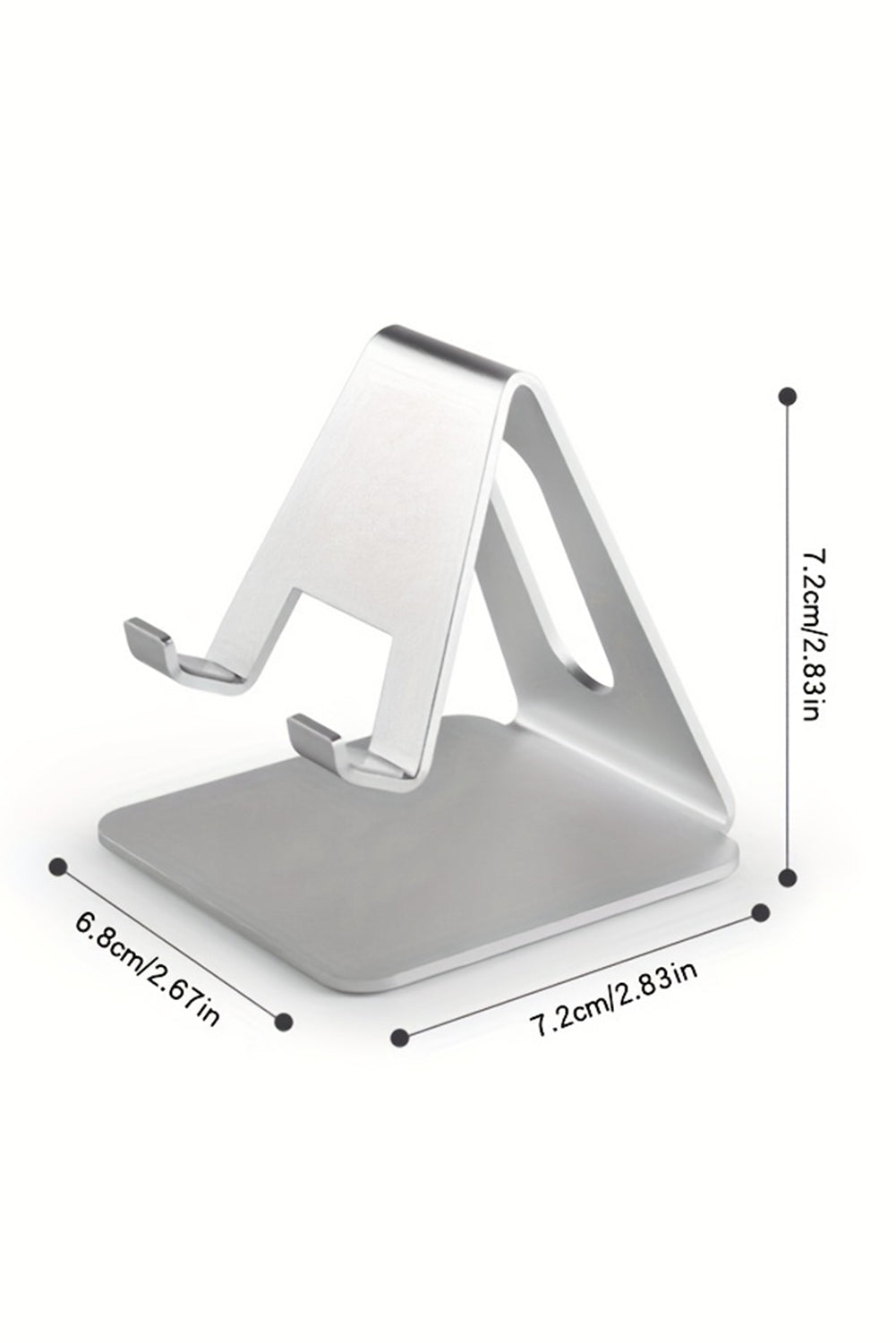 Silvery Universal Mobile Phone Holder Stand