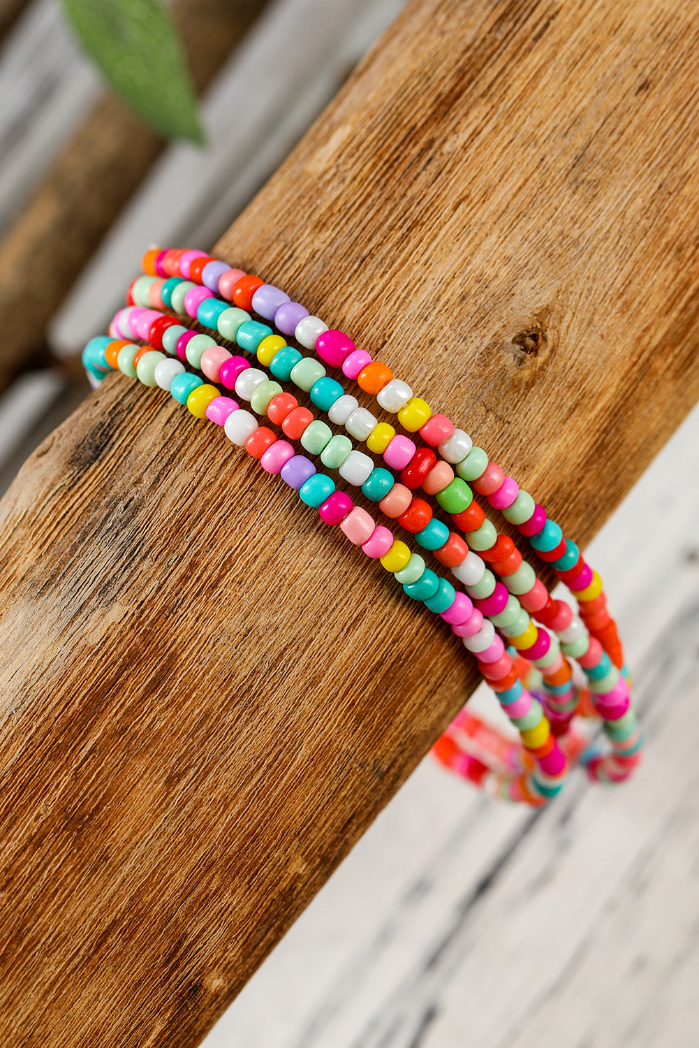 Multicolor Micro Beads Minimalist Anklet