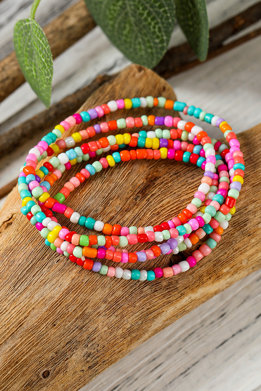 Multicolor Micro Beads Minimalist Anklet